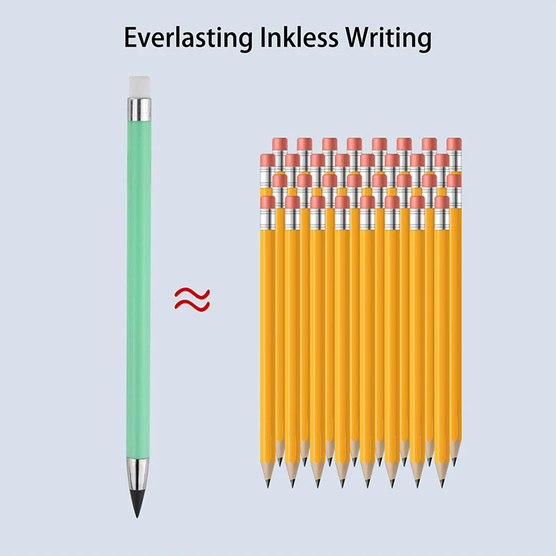 40 шт. карандаш без чернил вечный с ластиком Бесконечность для письма рисования