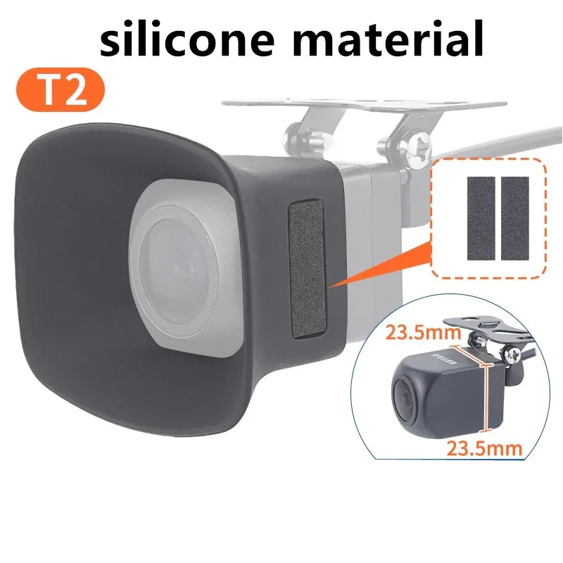 

Универсальная автомобильная камера заднего вида, водонепроницаемый чехол, силиконовый бампер от дождя, подходит для широкоугольных квадратных камер