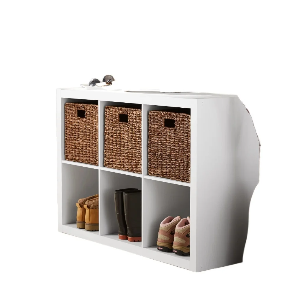 

6-Cube Storage Organizer, White Texture