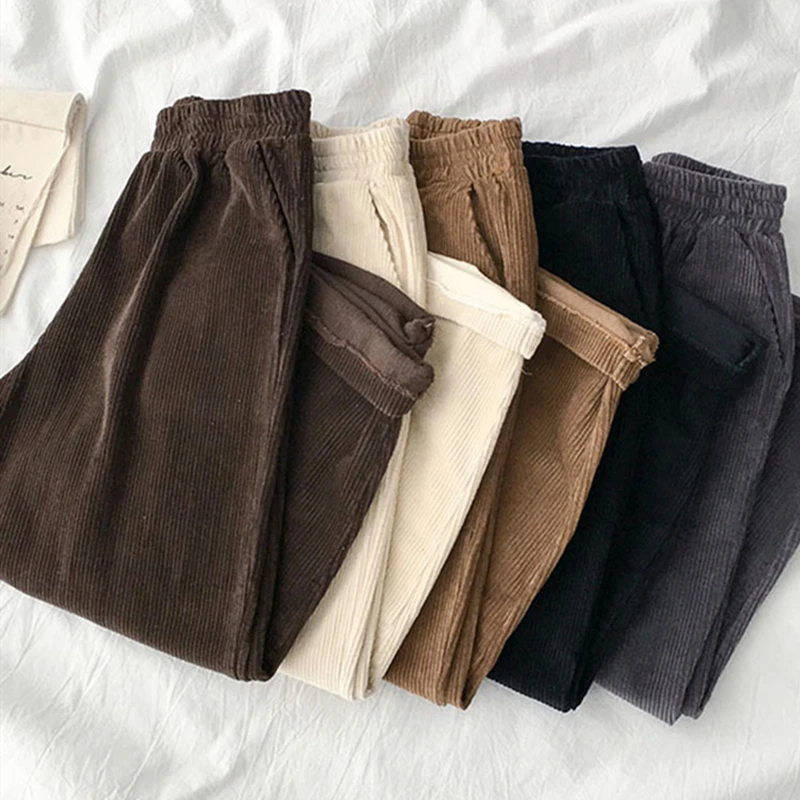 

Вельветовые мешковатые джоггеры, женские брюки, винтажные широкие брюки, коричневые с низкой талией, эстетические брюки для девочек 90-х год...