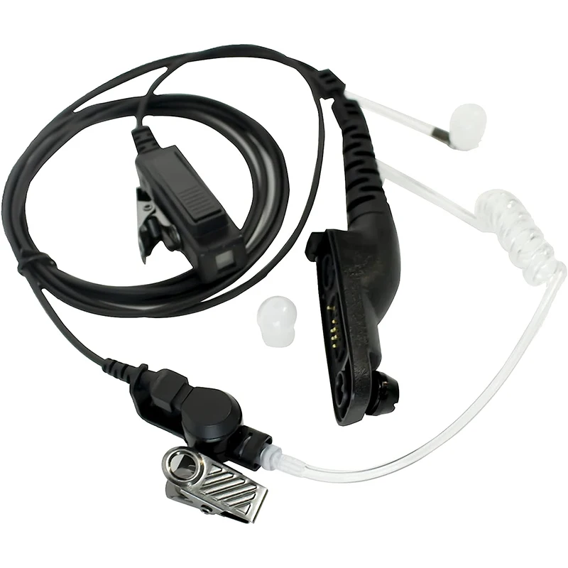 RISENKE Walkie Talkie Headset for Motorola XPR75502 XPR7550e XPR6550 PR6350 APX4000 APX6000 APX7000 Radio Acoustic Tube Earpiece