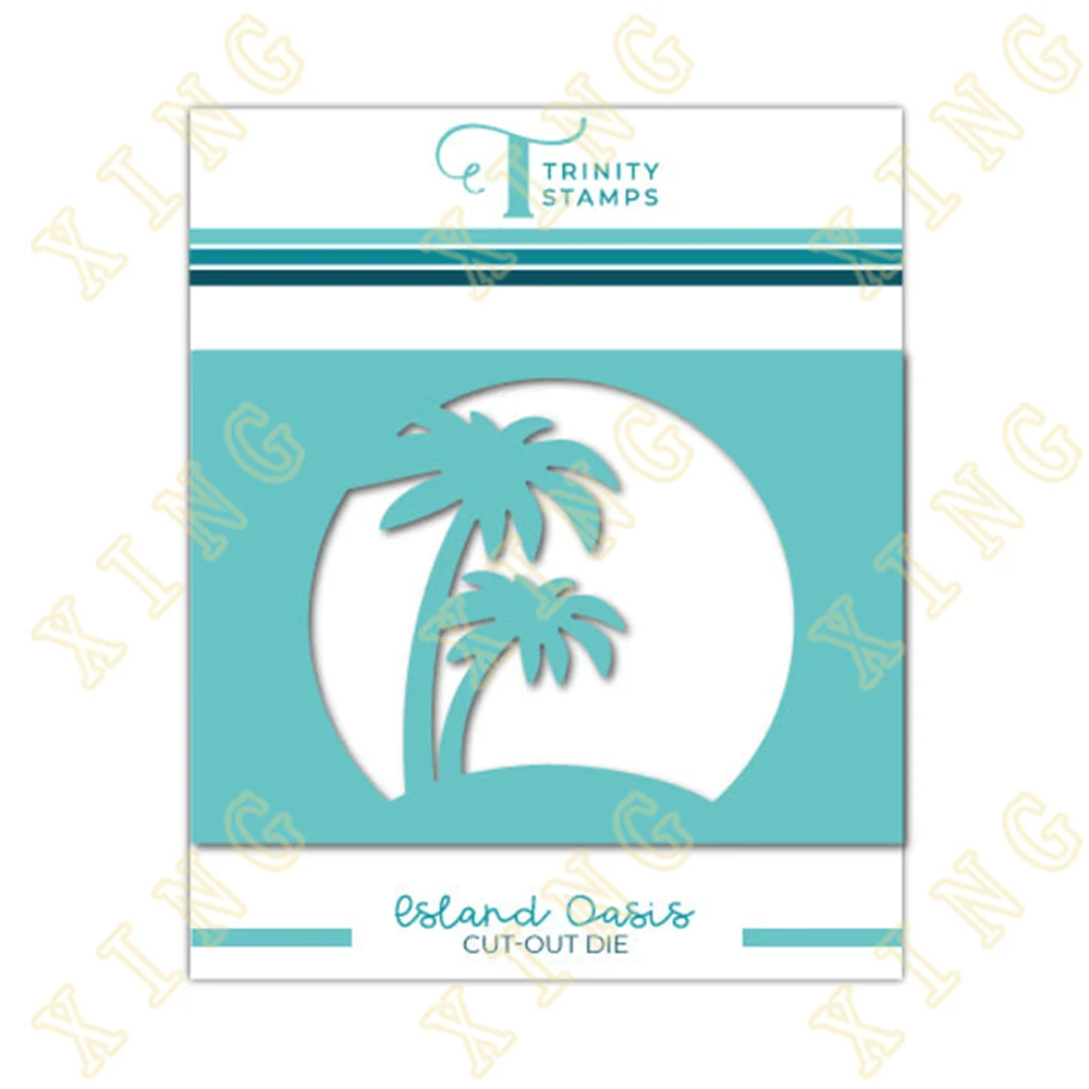 

2022 New Island Oasis Cut Out Dies Scrapbooking Metal Craft Embossing Make Paper Greeting Card Making Template DIY Handmade