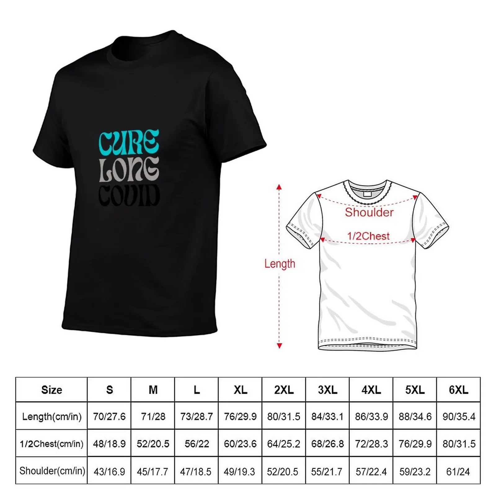Фото Футболка CURE LONG COVID T-Shirt, удобная рабочая футболка №2