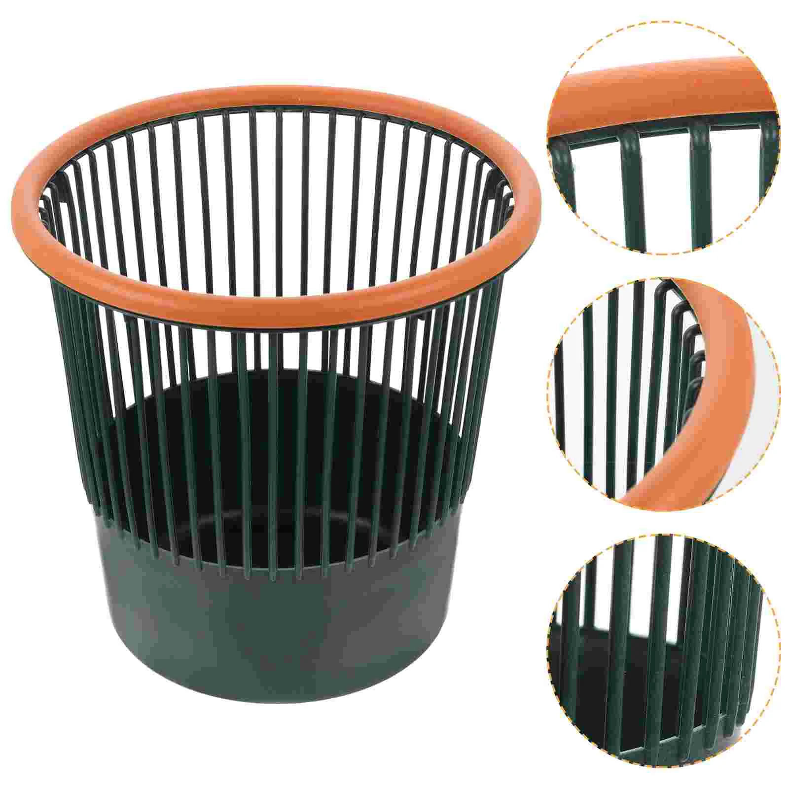 

Garbage Can Bathroom Trash Holder Sundries Storage Basket Kitchen Bins Plastic Hotel Waste Bucket Rubbish No Cover Living
