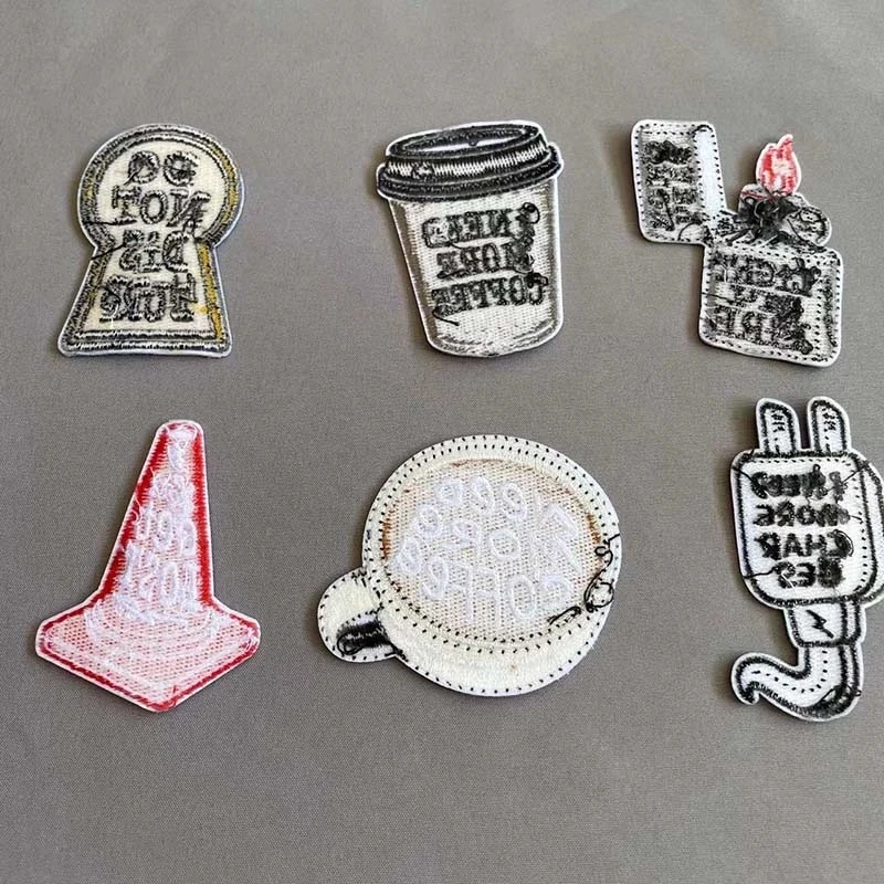 6 шт./кофейная чашка дорожный конус светлая ткань фотоколготки аппликация для