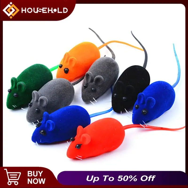 

1 PCS Funny Detail ABS Mouse Cat Toys Sound Plush Rubber Vinyl Mouse Kitten Pet Supplies Cat Toys Mouse for Cat Interactive Toys