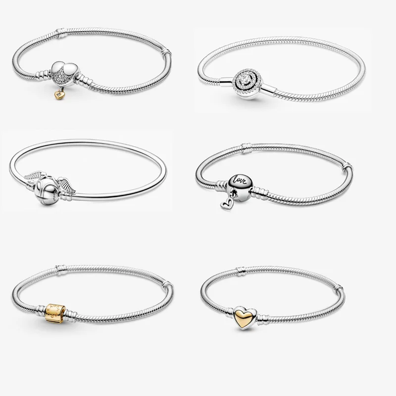 

100% Sterling Silver Original Charm Bracelet Pandora New Products Charm Luxury Jewelry Hot Selling DIY High Jewelry Women Gifts
