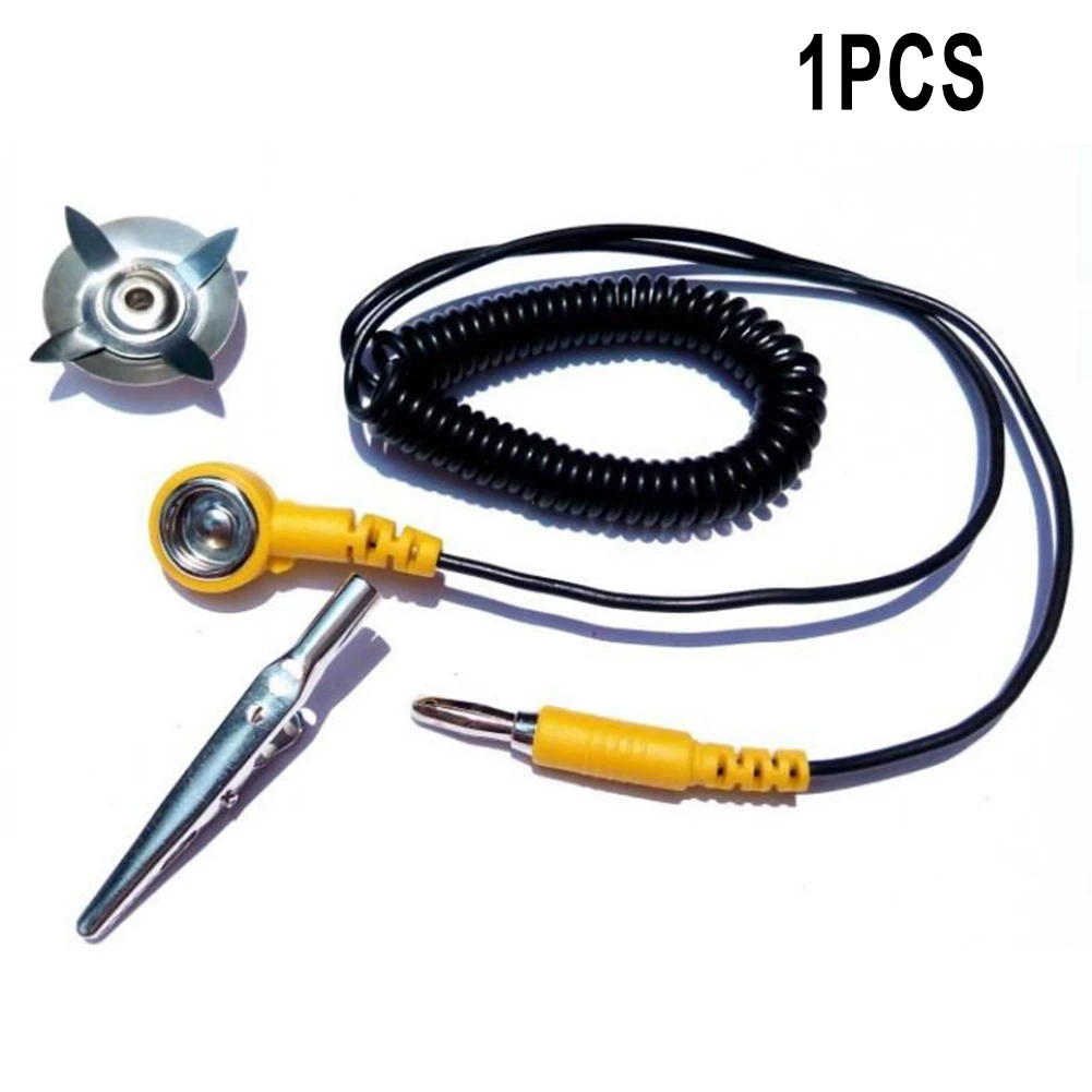 

1pcs 180cm ESD Ground Wire Anti-static Grounding Device PVC Rubber Radio Pad Grounding Wire Electrical Testing Equipment