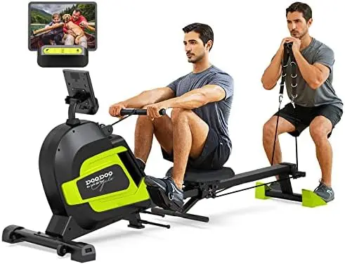 

Machine,Rowing Machines for Home Use with Arm Strength Training for Full Body Workout Machine,Foldable Rower Machine with 14 Le