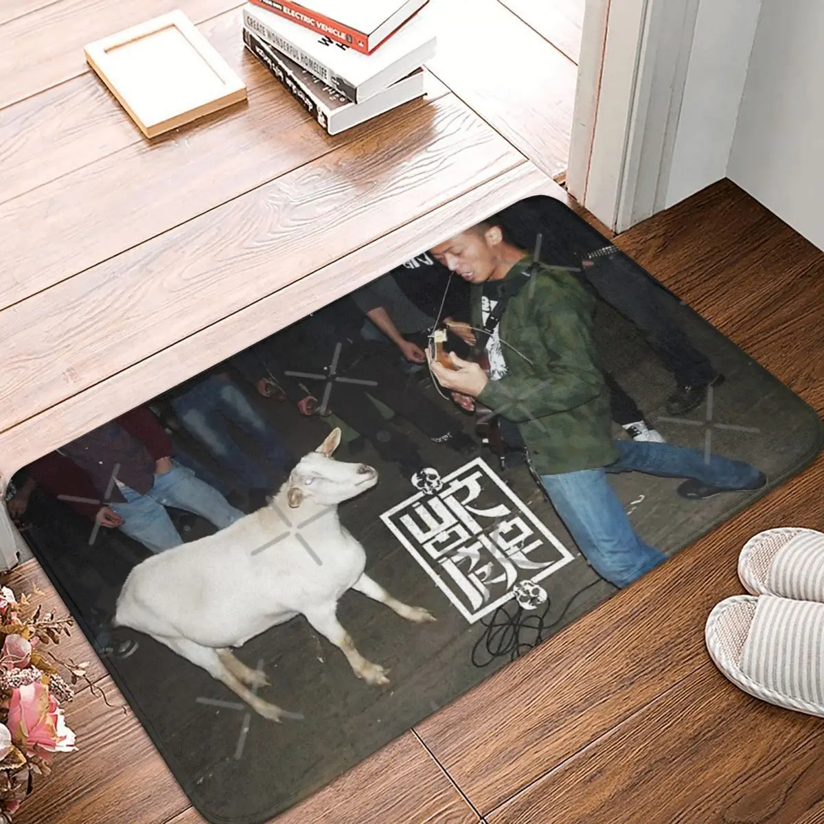 

Козья ковровая дорожка 60x40 см, Полиэстеровые коврики, коврики, персонализированные прочные повседневные