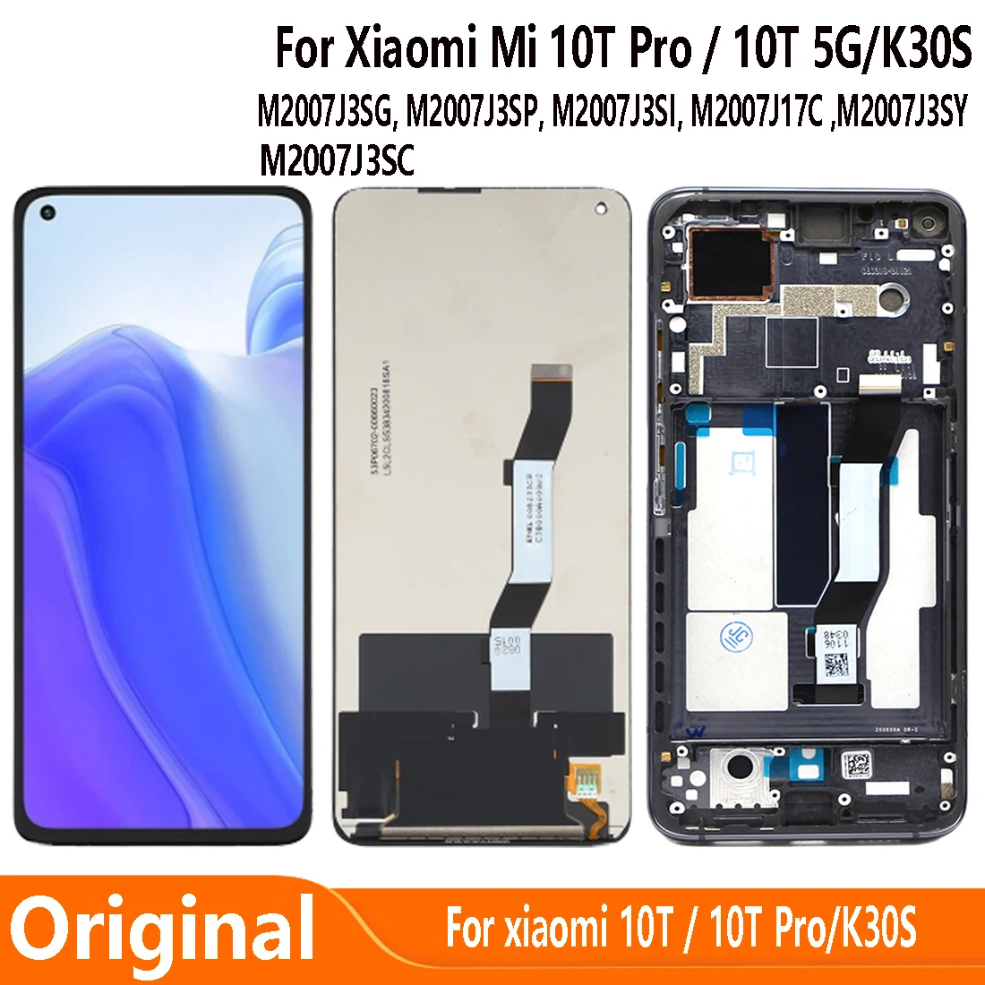 

ЖК-дисплей 6,67 дюйма для Xiaomi Redmi K30S M2007J3SC, сенсорный экран, дигитайзер в сборе Hongmi, запасные части, дигитайзер, Лучшая цена