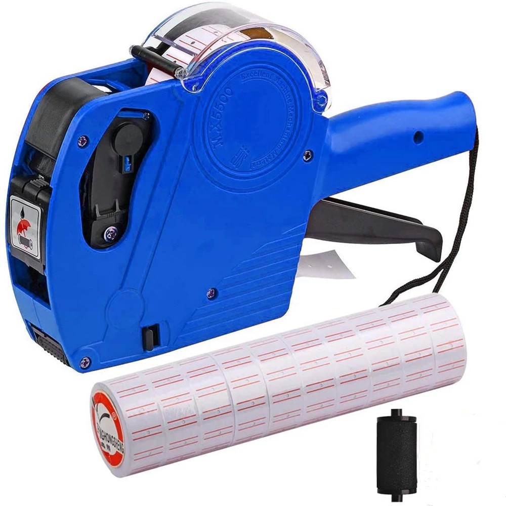 

Handheld Price Labelling Gun Plastic 8 Digits Price Tag Gun 21x12mm Labels Machine For Supermarket Shopping Mall 4000pcs Lables