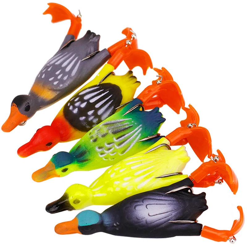 

Luya Bait Propeller Flipper Duck 9.5cm10.5g Rotating Tractor Soft Bait