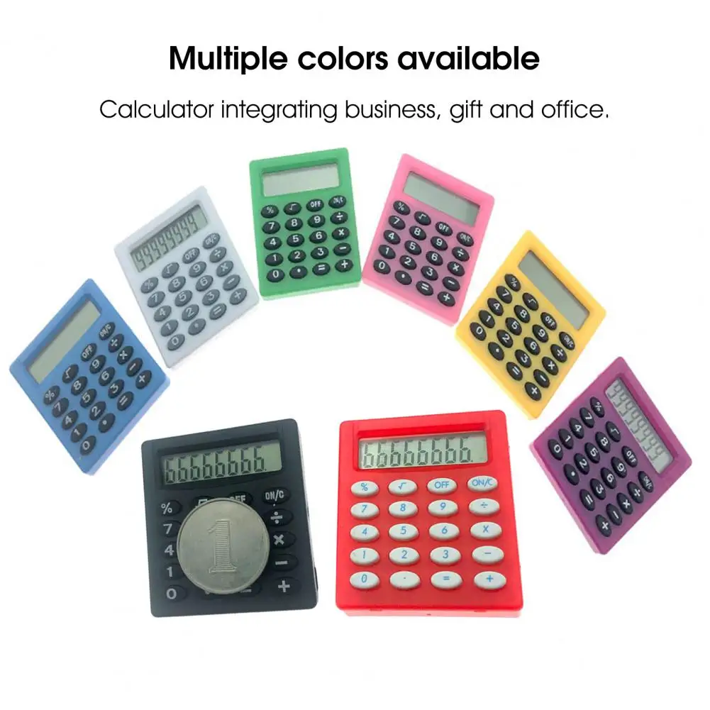 

Ручной калькулятор, экологичный легкий студенческий калькулятор с ЖК-дисплеем, карманный калькулятор для учеников