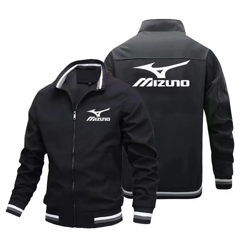 Men's Running Sports Zipper Shirt Gym Fitness Long-sleeved Sports Shirt Sports Training Jacket Outdoor Stand Collar Jacket Top