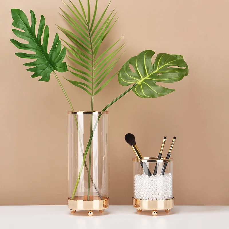 

Modern simple transparent glass vase large Phnom Penh hydroponic flower arrangement living room decoration