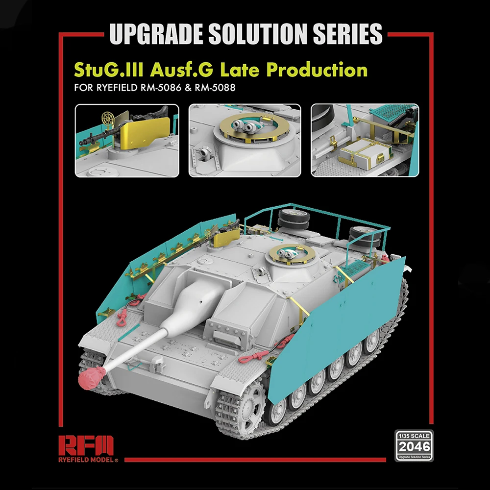 

[Ryefield Model] RFM RM-2046 1/35 StuG.III Ausf.G Late Production Upgrade Solution for RM-5086/5088