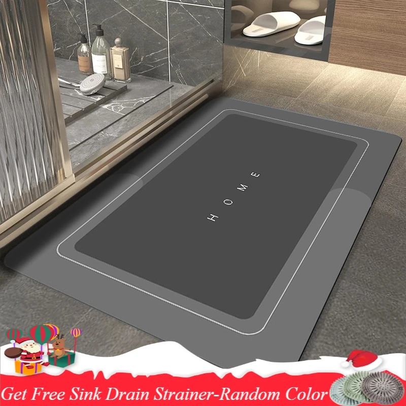 Напольный коврик для ванной супервпитывающий Противоскользящий легко моющийся