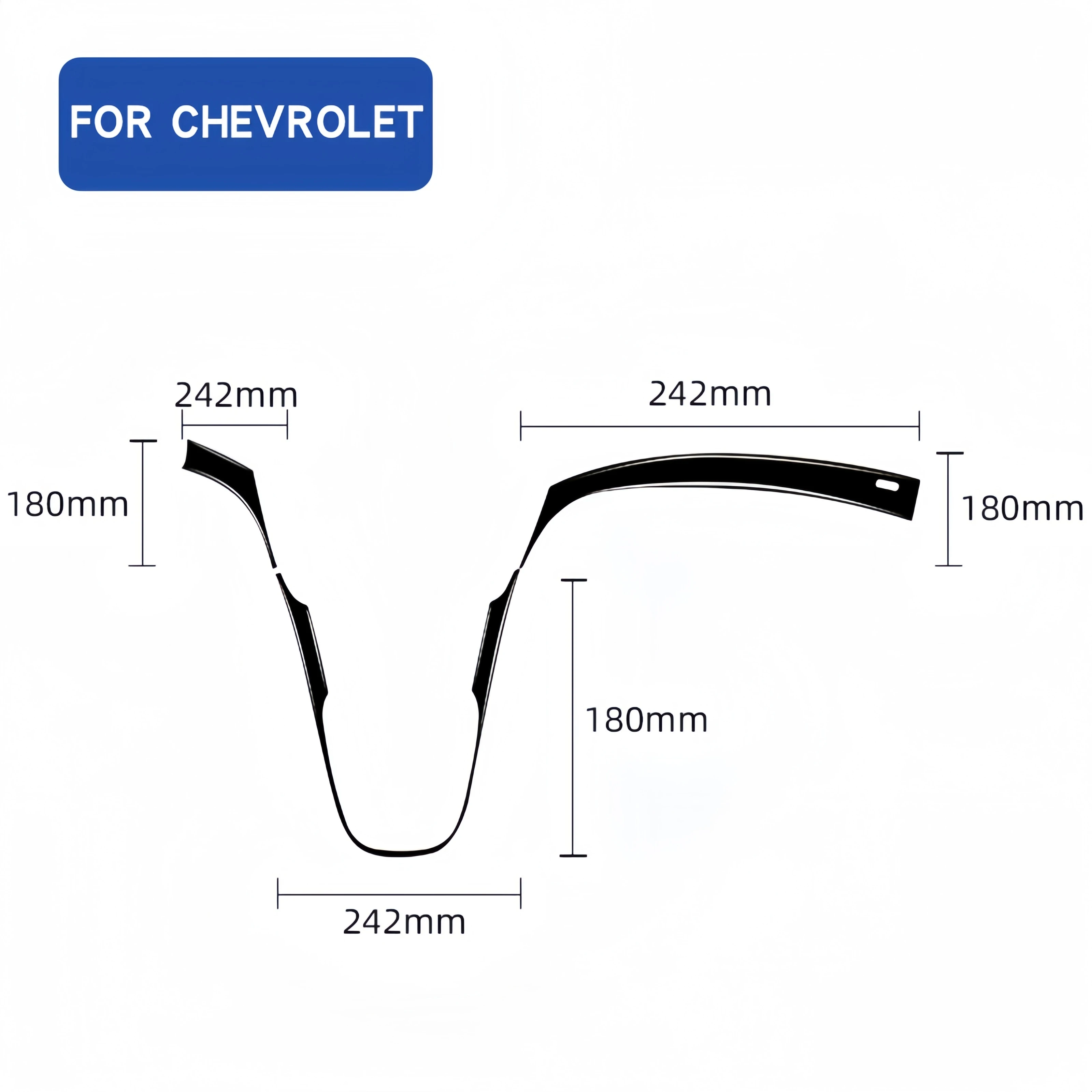 Для Chevrolet Sonic 2012-2016 пианино черный интерьер автомобиля центральное управление