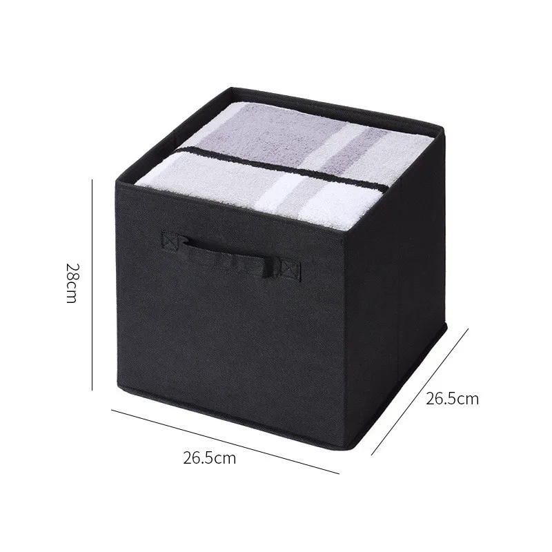 

Sundries For Handle Basket Storage Children Storage Bin Cube Box Bins Fabric Folding Storage Non-woven Organizer With Toys