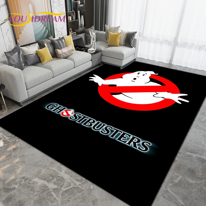 

Ghostbusters Cartoon Area Rug,Ghost Carpet Rug for Living Room Children's Room Decoration,Kids Game Crawling Non-slip Floor Mats