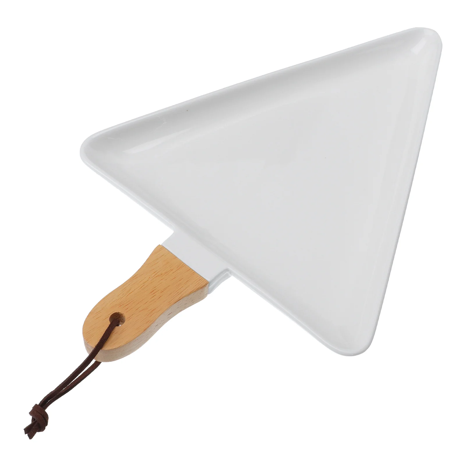 

Plate Ceramic Tray Serving Triangle Snack Steak Platesdish Pan Porcelain Dessert Pottery Tree Fruitcandy Dinner Vanity Platter