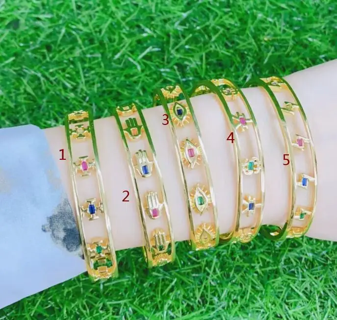 

1pcs Fashion eye hand diamond Charm Bracelets For Elegant Women Cubic Zirconia Snake Bracelet & Bangle Adjustable df3x