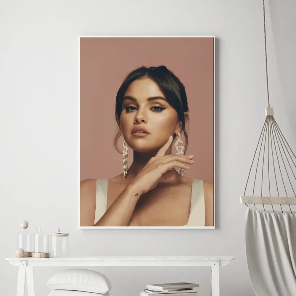 Singer S-Selena Gomez Poster Prints Wall Painting Bedroom Living Room Bar Restaurant Sticker Small