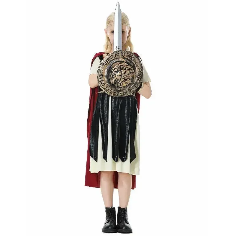 Хэллоуин Новый Спартанский Детский Косплей Римский Гладиатор Ролевой Костюм