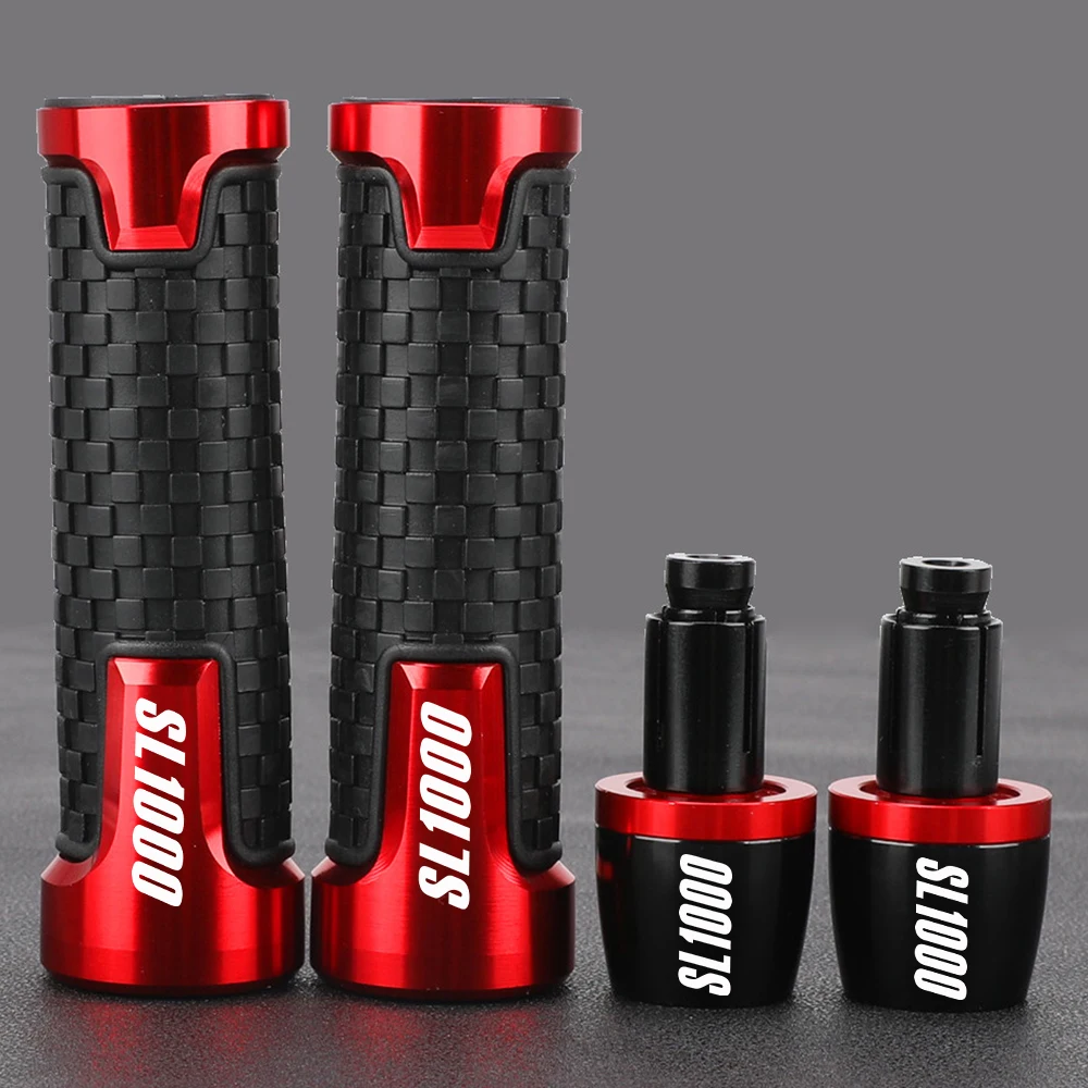 

7/8" 22mm Motorcycle Handlebar Grips Handle grip Ends Plug Slider Caps For Aprilia FALCO SL1000 SL 1000 2000-2004 2001 2002 2003