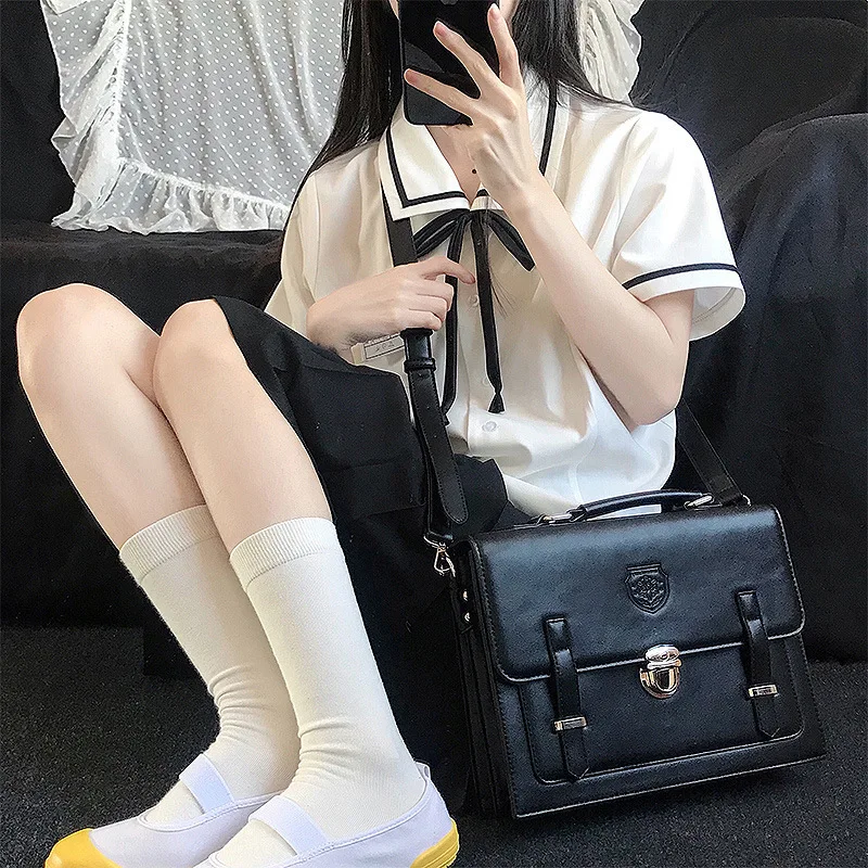 

Новинка 2022, рубашка с коротким рукавом и юбкой JK, милая японская рубашка, Женская Студенческая классная форма в студенческом стиле