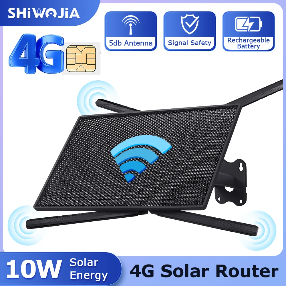

SHIWOJIA Солнечный маршрутизатор 20 Вт 4G