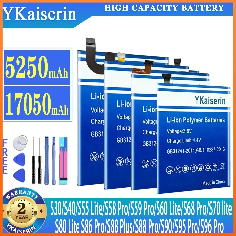 Аккумулятор для Doogee S30/S40/S55 Lite S58Pro S59Pro S60Lite S68Pro S70Lite S80Lite S86Pro S88Plus Pro S90 S95Pro S96Pro