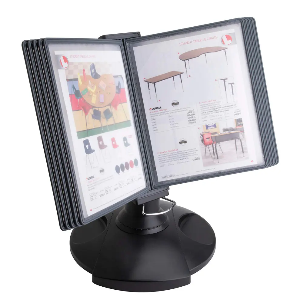 Cena AdjustaView 10-Pocket Desk Reference Organizer With Supplies Storage Base EZ-Load Pockets To Hold Of Paper Includes Fast Tabs