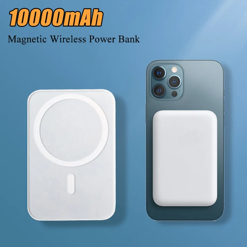 

10000mAh Magnetic Power Bank Mini Wireless Powerbank Portable Charger External Battery For iPhone 12 13 14 Pro Max Poverbank