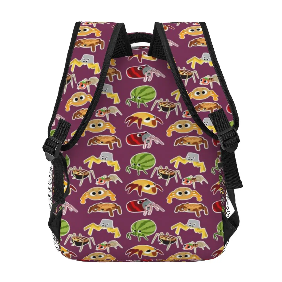 Пакет Bugsnax Веер-арт жуки закуски узор сумка для книг один Повседневный Рюкзак