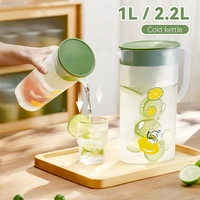 1l2l cold kettle large capacity drink dispenser plastic refillable water bottle fruit fridge water jugs bar home accessories