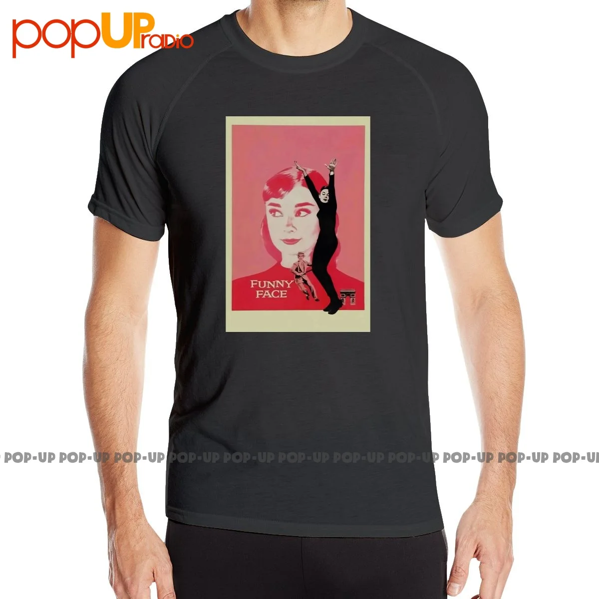 Футболка Одри Хепберн с забавным лицом быстросохнущая футболка спортивный