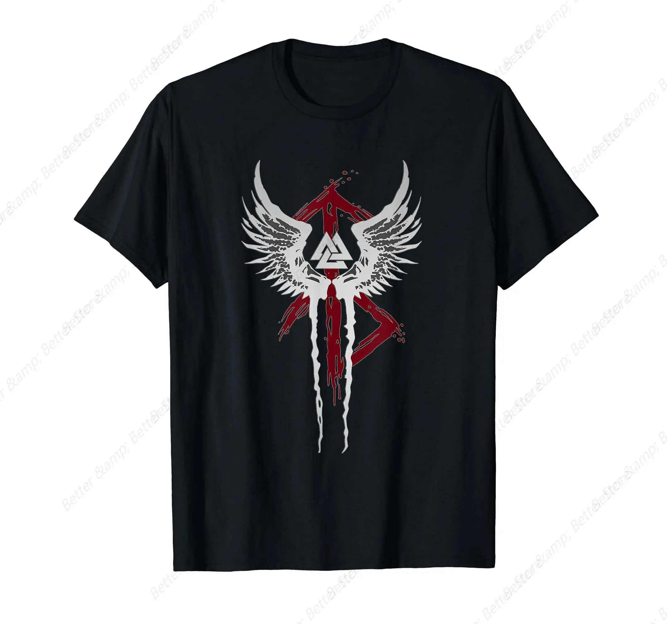 Valkyrie символ Valknut Odin Wings Vikings Asgard футболка Valhalla