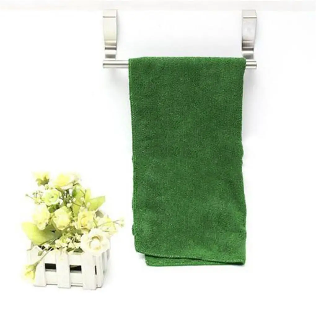 

Одинарная вешалка для полотенец из нержавеющей стали, вешалка для полотенец без дрели, кухонный инструмент для ванной комнаты