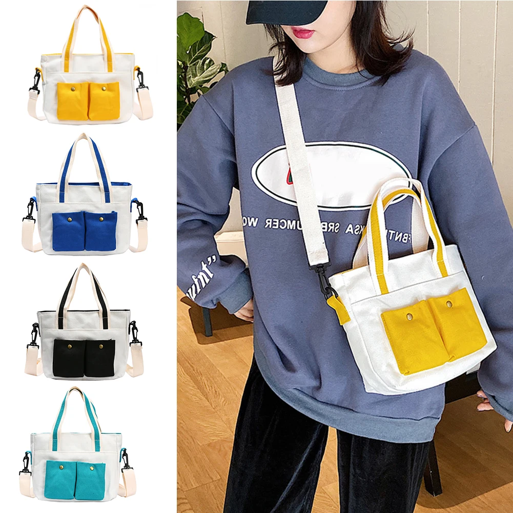 

Fashion Women Canvas Shoulder Messenger Crossbody Bags Casual Shopping Tote Shoulder Shopping Large Capacity Tote