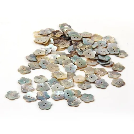 100x15 мм Жемчужные пуговицы Перламутровая ракушка Цветочная пуговица