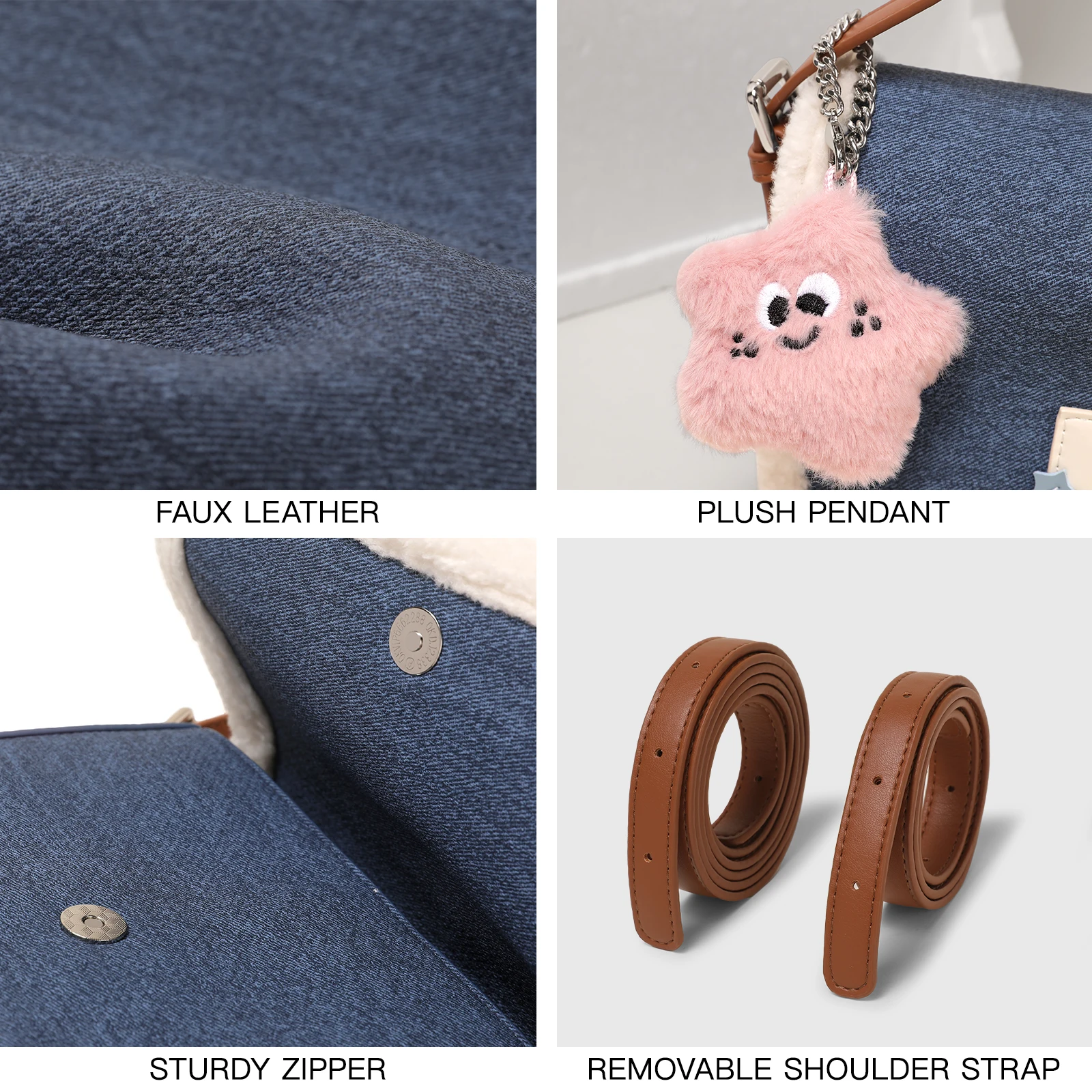 TOUTOU оригинальная сумка-тоут со звездой для рождественского подарка имитация