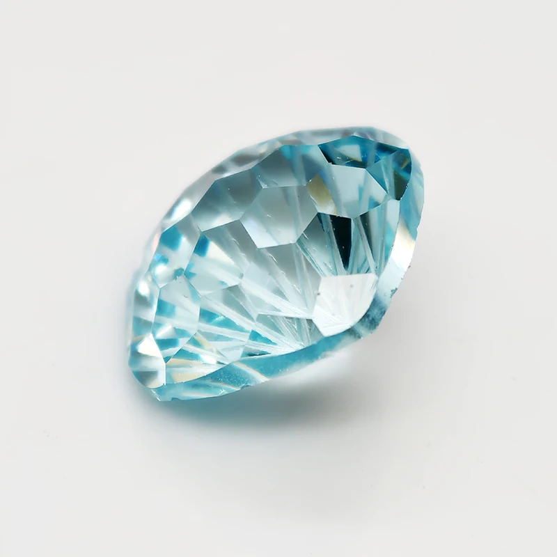 Фото Новый кубический цирконий L-Aquamarine с огранкой «кушон» и пиротехническим эффектом, свободный камень для изготовления ювелирных изделий, цветные синтетические камни №4
