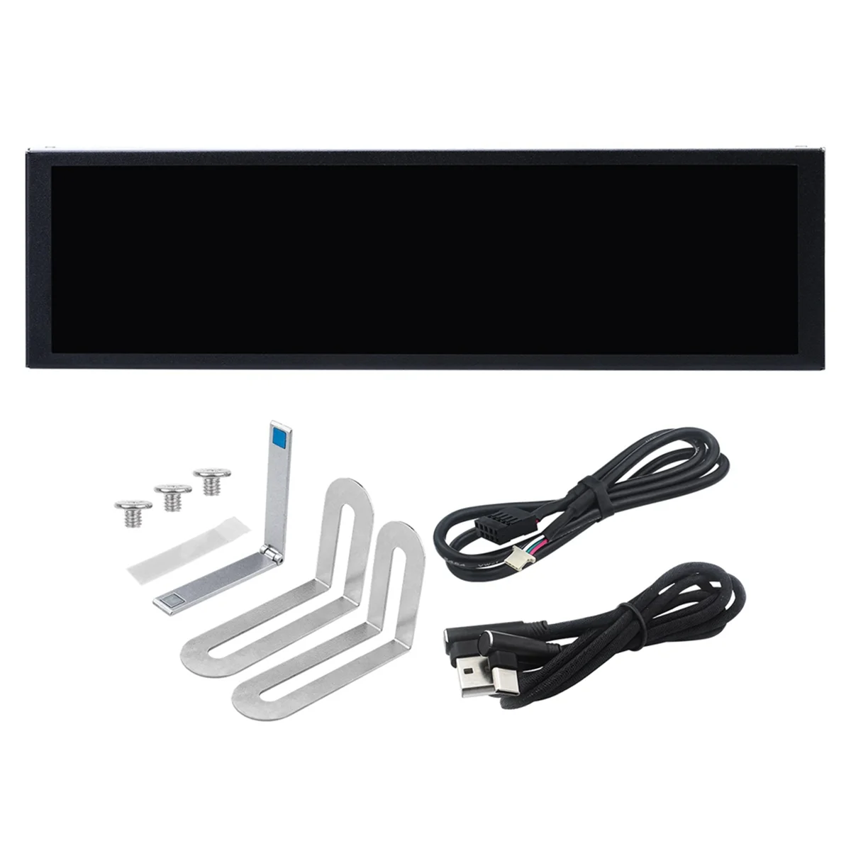 Фото Новый дополнительный USB-экран 3C-9,2 дюйма Type-C, расширенный настольный дисплей 1920x462, IPS ЖК-дисплей, процессор, ОЗУ, графический процессор, монитор TURZX №2