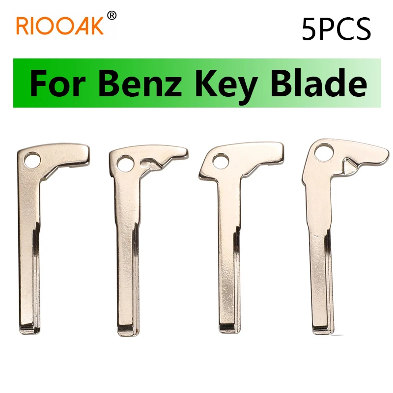 

5pcs/lot Car Key Blade For Mercedes Benz Replacement Spare Uncut Emergency 2008 E300 C200 C300 S350 S300 S500