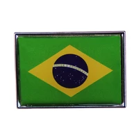 brazilian flag brooch order and progressive national enamel pin wrap clothes lapel brooch fine badge fashion jewelry friend gift