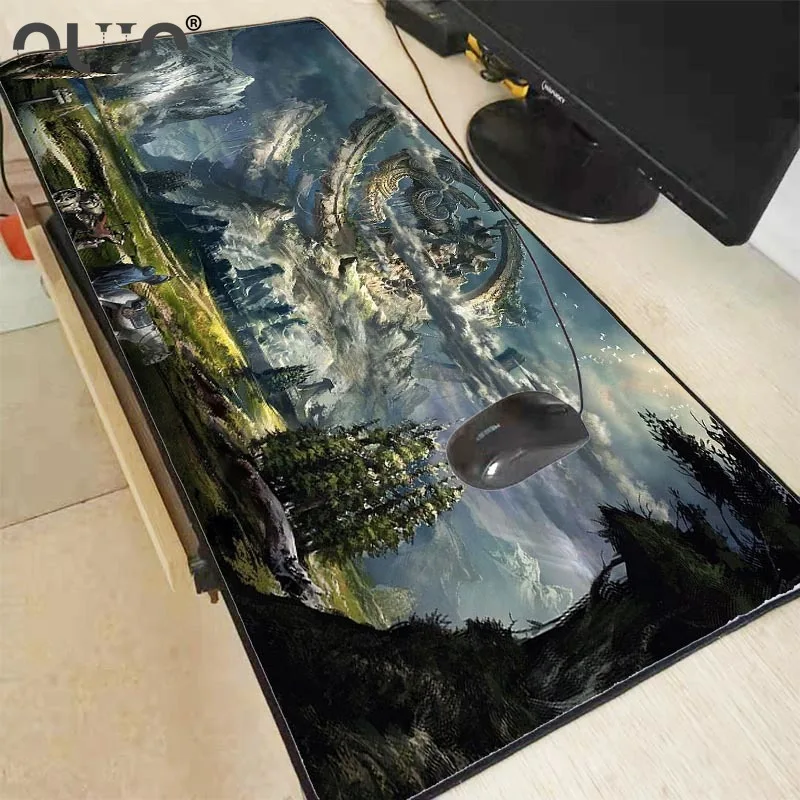 

OUIO Xxl Fantasy Landscape Large Gaming Mouse Pad Lockedge Mouse Mat Keyboard Pad Mousepad for Laptop Computer Notebook Desk Mat