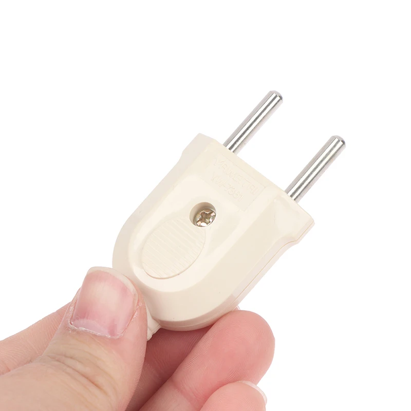 

1pc EU European 2 Pin AC Electric Power Male Plug Female Socket Outlet Adaptor