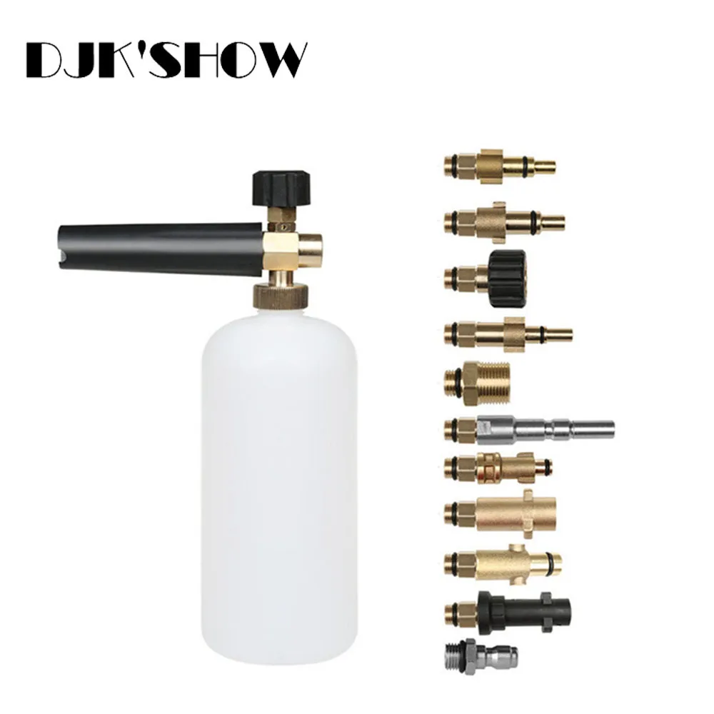 

Pressure Washer Snow Foam Generator different Nozzles for Karcher/LAVOR/intersko/Makita/parkside Car Wash Lance Soap Cannon Gun